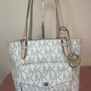 Authentic Michael Kors Purse  #065NC Jet Set Travel Medium Double Pocket Tote